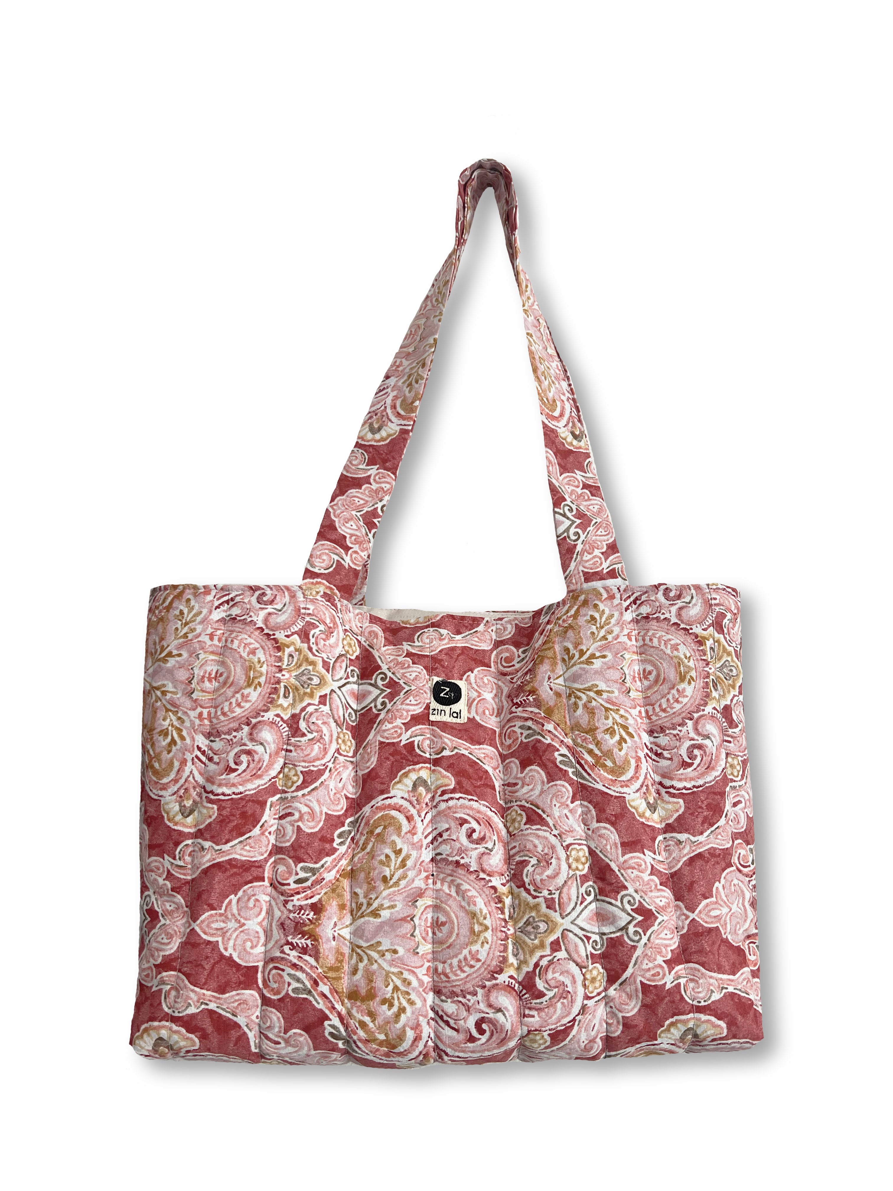 Tote acolchonada Rosa